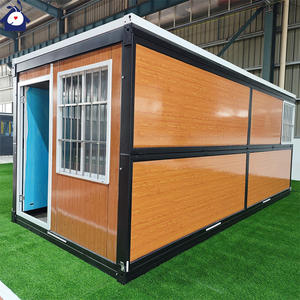 20Ft Conteneur Pliant Maison Panneau Sandwich Salle Des Travailleurs Préfabriqué Petite Structure En Acier 20 40Ft Mobile Portable Logement - Product Image 2