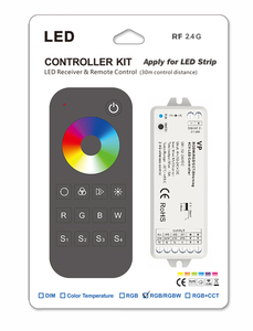 Skydance VP + rt4 Bộ RF không dây RGBW LED Strip điều khiển Kit Led Receiver + cảm ứng màu bánh xe từ xa dimmer - Product Image 3