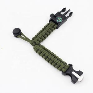 Bracelet de survie en paracorde, bijou avec sabot et démarreur de feu, taille réglable, parfait pour les randonnées en plein air, le Camping et la pêche - Product Image 3
