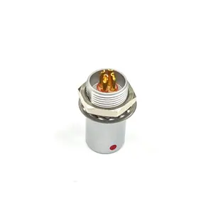 4 Position Circular Connector Receptacle protruding shell, Female Sockets Solder type 2 to 9 pin available