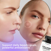 Capsules de collagène hydrolysé 14-en-1 OEM/ODM pour la peau, les cheveux, les ongles et les articulations, sans gluten, sans OGM, complément de collagène