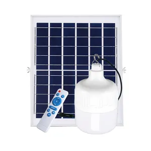 Sicherheit Solar Resto Glühbirne PC Home Innen beleuchtung 60W 100W 150W LED Glühbirne Solar Camping Licht