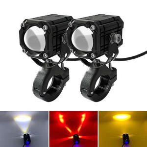 Phares <span class=keywords><strong>LED</strong></span> TCYATO 12V-85V, adaptés aux motos sportives et aux voitures, phares à clignotement 4 couleurs, niveau IP68 - Product Image 2