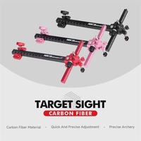 Visée de tir à l'arc Nika Archery SG07 en fibre de carbone, 9 pouces, pour arc recurve
