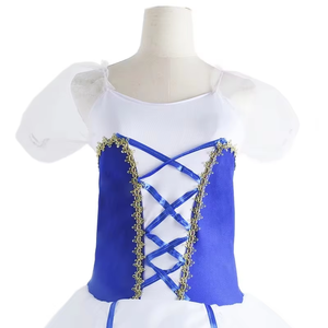 LILACDANCE JM646 Vestido <span class=keywords><strong>de</strong></span> Ballet Profesional Romántico con Tutú Largo <span class=keywords><strong>de</strong></span> Tul para Niñas, <span class=keywords><strong>Disfraz</strong></span> <span class=keywords><strong>de</strong></span> Bailarina con Estampado Luminoso - Product Image 6