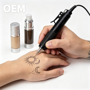 Pigment semi-permanent longue tenue à base de plantes pour sourcils, lèvres et yeux, application douce et facile, transparent, naturel, anti-bleu-gris, grand format, multi-sets - Product Image 2
