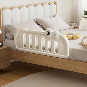 Barrière de <span class=keywords><strong>lit</strong></span> pour bébé - 4 hauteurs réglables, barrière de <span class=keywords><strong>lit</strong></span> <span class=keywords><strong>anti</strong></span>-<span class=keywords><strong>chute</strong></span> en HDPE sûre pour les tout-petits et les nourrissons - Product Image 1