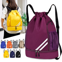 Nouveau sac à dos de sport à cordon de serrage tendance, logo personnalisé, sac à cordon décontracté pour les étudiants, adolescents, hommes et femmes