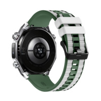 Profitez d'un joli bracelet de montre en silicone bicolore, bracelet en caoutchouc bicolore étanche pour Huawei Ultimate