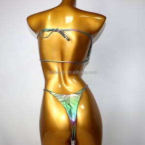 S623 Conjunto <span class=keywords><strong>de</strong></span> <span class=keywords><strong>Bikini</strong></span> <span class=keywords><strong>de</strong></span> dos piezas Tie Dye Impresión Traje <span class=keywords><strong>de</strong></span> baño Diseñador Traje <span class=keywords><strong>de</strong></span> baño brasileño <span class=keywords><strong>Tela</strong></span> reflectante iridiscente Ropa <span class=keywords><strong>de</strong></span> playa - Product Image 5