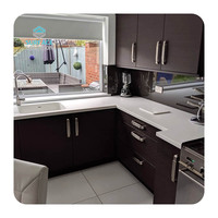 Matériau de décoration moderne pour la maison et le bureau, plaque en acrylique solide blanc brillant pour comptoir de cuisine, bureau