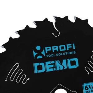 6-1/2 inch 165mm TCT Circular Saw Blade 24T for <b>Framing</b> and Demolition Wood Cutting with Nails Professional Grade - Product Image 2