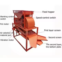 Petite machine automatique de nettoyage, de tri, de calibrage, de vannage et de dépiérisation pour raisins secs, grains, arachides et graines
