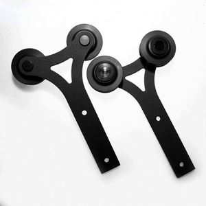 WEKIS Steel/Brass Barn Door Sliding Track System with 5-Year Warranty Modern Design for Bedroom & Garage - Product Image 5