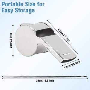 โค้ชกรรมการกีฬานกหวีดสแตนเลสที่กำหนดเองพร้อมเสียงกรอบที่ดังทนทาน - Product Image 3