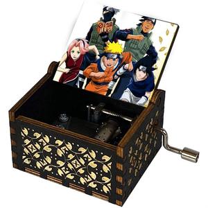 กล่องดนตรีไม้เพ้นท์ลายการ์ตูนอนิเมะ25สไตล์, กล่องดนตรีไม้ akatsuki Konoha <span class=keywords><strong>Kakashi</strong></span> Hokage แขวนผนังตกแต่งแบบ annatto - Product Image 4