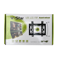 Support mural pour téléviseur en acier V-STAR 113B, inclinaison de l'angle, écran de 14 à 42 pouces, logo personnalisé, supports faciles à installer, capacité de 55 livres