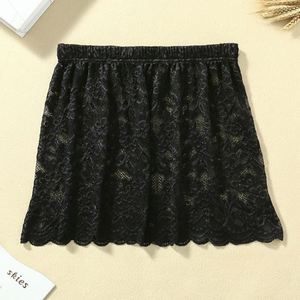 Nouvelle jupe mi-longue polyvalente en dentelle ultra-courte anti-rides pour femmes grandes tailles, printemps-automne - Product Image 3