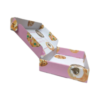 Vente en gros de boîte de papier cadeau de biscuit au chocolat de donut de bonbons de haute qualité avec logo personnalisé emballage pour enfant