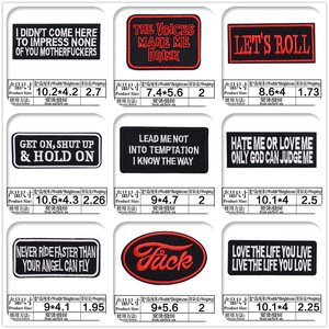 Patchs brodés à coudre ou à repasser, motifs variés, style punk, streetwear, <span class=keywords><strong>rebelles</strong></span>, DIY, durables, pour vêtements, sacs, gilets - Product Image 5