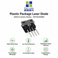 Diode laser verte scellée en plastique SHARP GH15230Q8C 520nm 30mW pour module de pointeur laser de présentation et d'enseignement