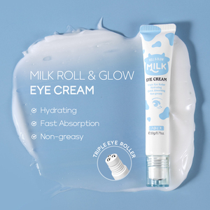 Beauty Roll-On Eye Zone Repair Cream Bola de masaje de leche Crema para ojos Crema hidratante antiarrugas para ojos para piel grasa seca sensible - Product Image 5