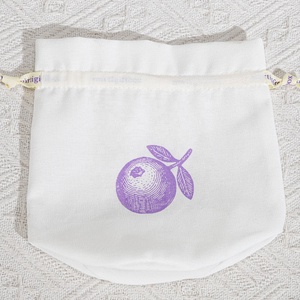 Eco-Friendly Natural Cotton Linen Drawstring Gift Candle Pouch Custom Logo <b>Printed</b> Muslin Cotton Makeup Dust Bag - Product Image 3