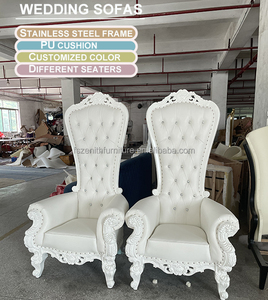 Chaise royale de luxe en diamant pour mariage et fête, chaise de roi et de reine <span class=keywords><strong>à</strong></span> dossier haut, chaise de trône rose royale <span class=keywords><strong>à</strong></span> vendre - Product Image 2