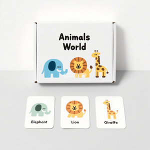 แฟลชการ์ดกระดาษแบบกำหนดเอง ออกแบบสำหรับโรงงาน ฝึกทักษะการเรียนรู้เกี่ยวกับสัตว์ <span class=keywords><strong>สภาพ</strong></span><span class=keywords><strong>อากาศ</strong></span> <span class=keywords><strong>คำ</strong></span><span class=keywords><strong>ศัพท์</strong></span> ครอบครัว และความบันเทิง พร้อมโลโก้ที่ปรับแต่งได้ - Product Image 3