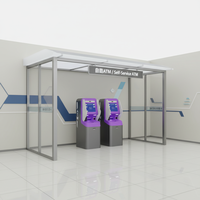 Kiosque auto-caissier Machine de dépôt et de retrait de billets de banque Accepteur de chèques et de factures Recycleur d'argent et kiosque de paiement avec SDK