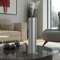 Vente en gros de diffuseur d'arôme de tour d'huile essentielle intelligente sans eau Silver Black Home Hotel pour chambre à coucher à domicile