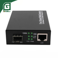 GETEKnet OEM Mini Convertidor de Medios Ópticos SFP Industrial de 10/1000Mbps Ethernet Fibra Gigabit 10G Monomodo
