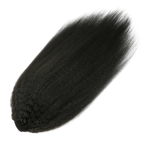 <span class=keywords><strong>Queue</strong></span> <span class=keywords><strong>de</strong></span> <span class=keywords><strong>Cheval</strong></span> <span class=keywords><strong>Cheveux</strong></span> Humains Raides Kinky, Brésilienne Vierge Yaki Raide à Enrouler, <span class=keywords><strong>Cheveux</strong></span> Humains Non Traités - Product Image 3