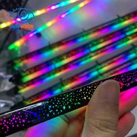 Universelle K6 Auto-Innenraumbeleuchtung Sternenhimmel-Kit Dekorative Autobeleuchtung Regenbogen-Wasserfall Ambientelicht