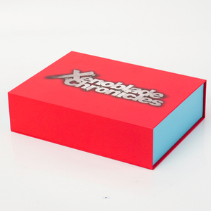 Boîte d'emballage magnétique en carton recyclable rouge avec logo personnalisé, vente en gros, boîte cadeau de luxe de grande taille - Product Image 3