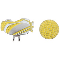 Marqueur de balle de golf magnétique en métal pour extérieur, accessoires de golf avec clip magnétique pour chapeau - Excellent cadeau