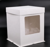 Boîtes à Gâteaux en Papier Carrées Blanches Pas Chères pour Surprises d'Anniversaire, Fêtes, Mariages – Vente en Gros