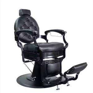 Sillón de Peluquería Retro de Lujo, Hidráulico, Reclinable, para Corte de Cabello, Masajes y Aseo, Mueble de Cuero para Gimnasio - Product Image 1