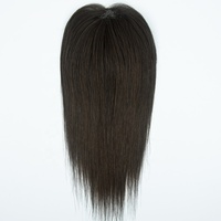 Topper capillaire intégré en filet 6x6 pouces, entièrement noué à la main, à clipser, densité 130%, cheveux humains, couverture naturelle du cuir chevelu