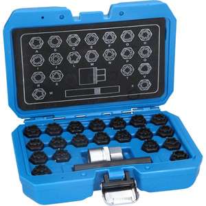 BRILLIANT TOOLS - BT691360 Jeu de clés de blocage de roue pour Audi (22 pièces). -EAN 4042146849149 FREINS ET ROUES - Product Image 4