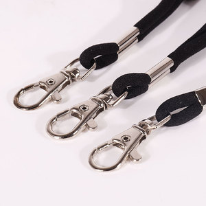 OEM tùy chỉnh dệt logo chất lượng tốt màu đen điều chỉnh màu sắc rắn dây buộc dây an toàn dây buộc - Product Image 4