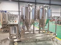 Système de brassage de bière miniature électrique à chaleur électrique SUS304 à 2 cuves 1BBL, équipement de brasserie pilote Tiantai, kit de brassage à domicile