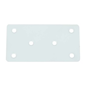 Flat Angle <b>Bracket</b> Steel 180 Degree Furniture Connector Durable Support Plate White - Product Image 3