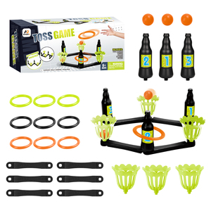 Kids <strong>DIY</strong> Shape Indoor &amp; Outdoor <strong>Game</strong> Toddler Toys for Family Plastic Flower Cups Bottle Drop Ring Toss <strong>Yard</strong> <strong>Game</strong> for Kids - Product Image 3
