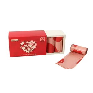 Bolsas Biodegradables para Excremento de Perro, Caja de <span class=keywords><strong>Regalo</strong></span> con Estampado de Corazones - Product Image 1