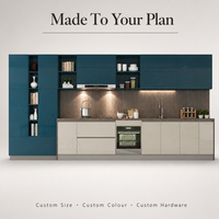Ensemble d'armoires de cuisine modernes en bois massif laqué, écologiques, personnalisables, échantillon disponible, couleur personnalisée, taille personnalisée, usine OEM