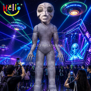 Estatua Gigante Inflable de <span class=keywords><strong>Extraterrestre</strong></span> Gris, Accesorio para Festivales de OVNI y Ciencia Ficción - Product Image 6