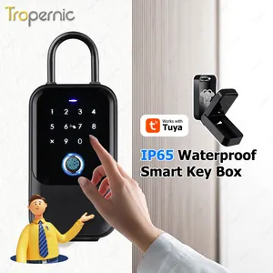 TT Lock Safe Wireless Network App Senha Impressão Digital IC Card Senha Smart Storage Lock Key Lock Box Para Chaves do carro