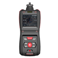 Détecteur de gaz portable Pulitong PLT500 5-en-1 (CO, H2S, O2, CO2, Ex) avec pompe intégrée, en plastique ABS, alarme sonore pour l'industrie