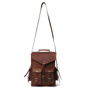 Sac à dos en cuir véritable de qualité supérieure, vintage, grande capacité, rangement pour ordinateur portable, durable, confortable pour les hommes et les femmes, voyage, école, travail - Product Image 4